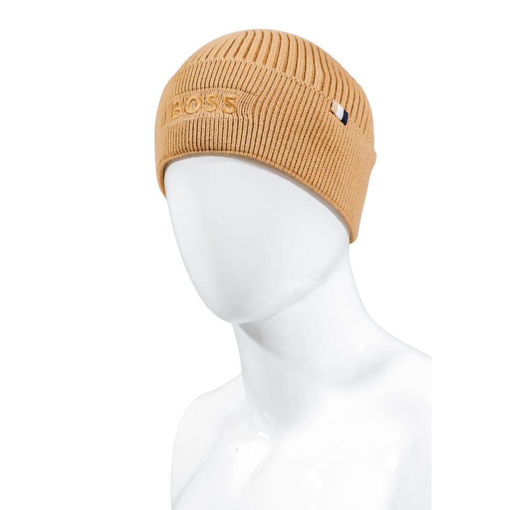 Hugo Boss Beige Cotton Cap (baseball Hat)