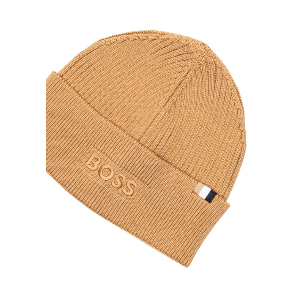 Hugo Boss Beige Cotton Cap (baseball Hat)