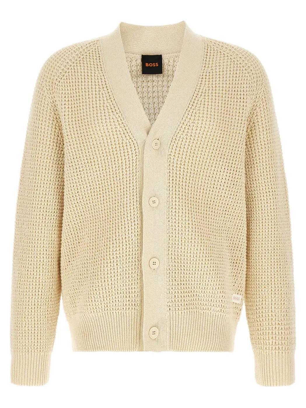 Hugo Boss Beige Cotton Cardigan