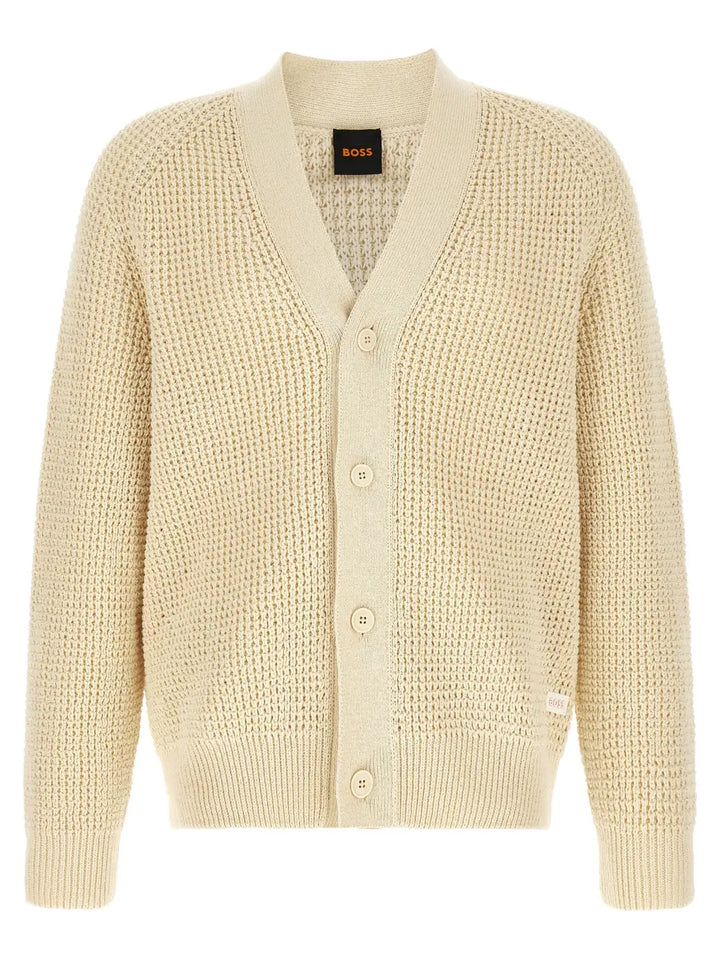 Hugo Boss Beige Cotton Cardigan