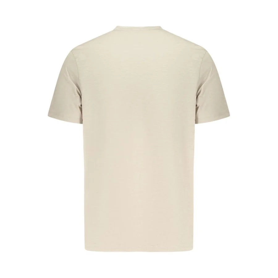 Hugo Boss Beige Cotton Men T-Shirt