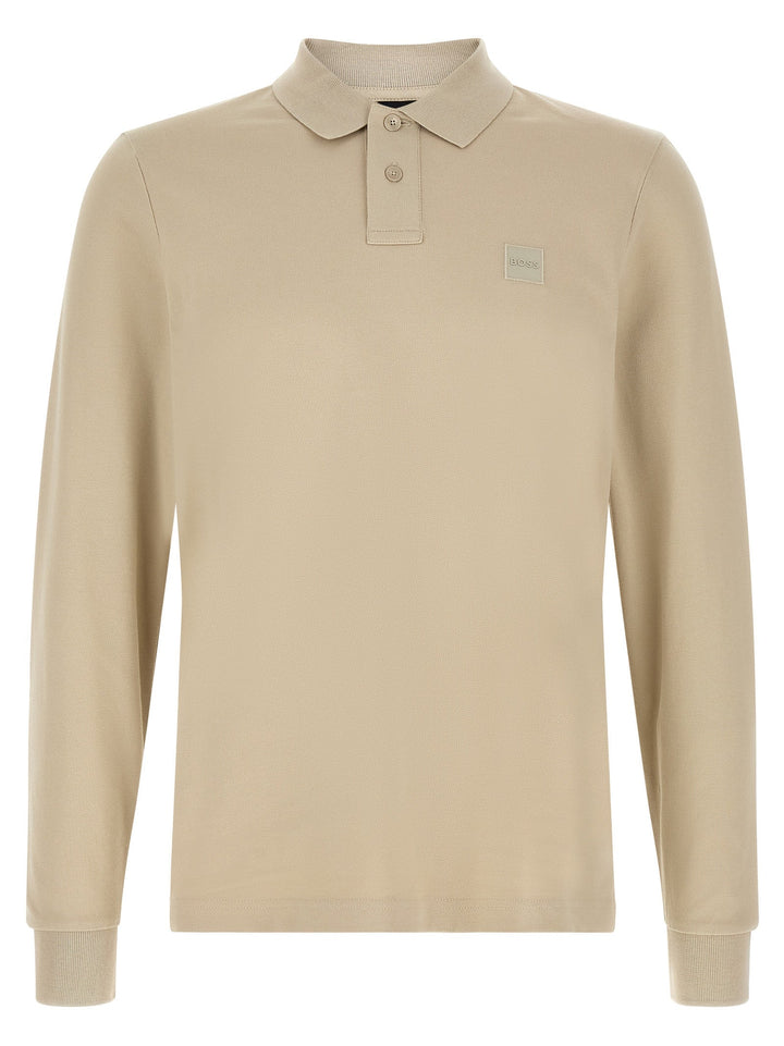 Hugo Boss Beige Cotton Polo Shirt
