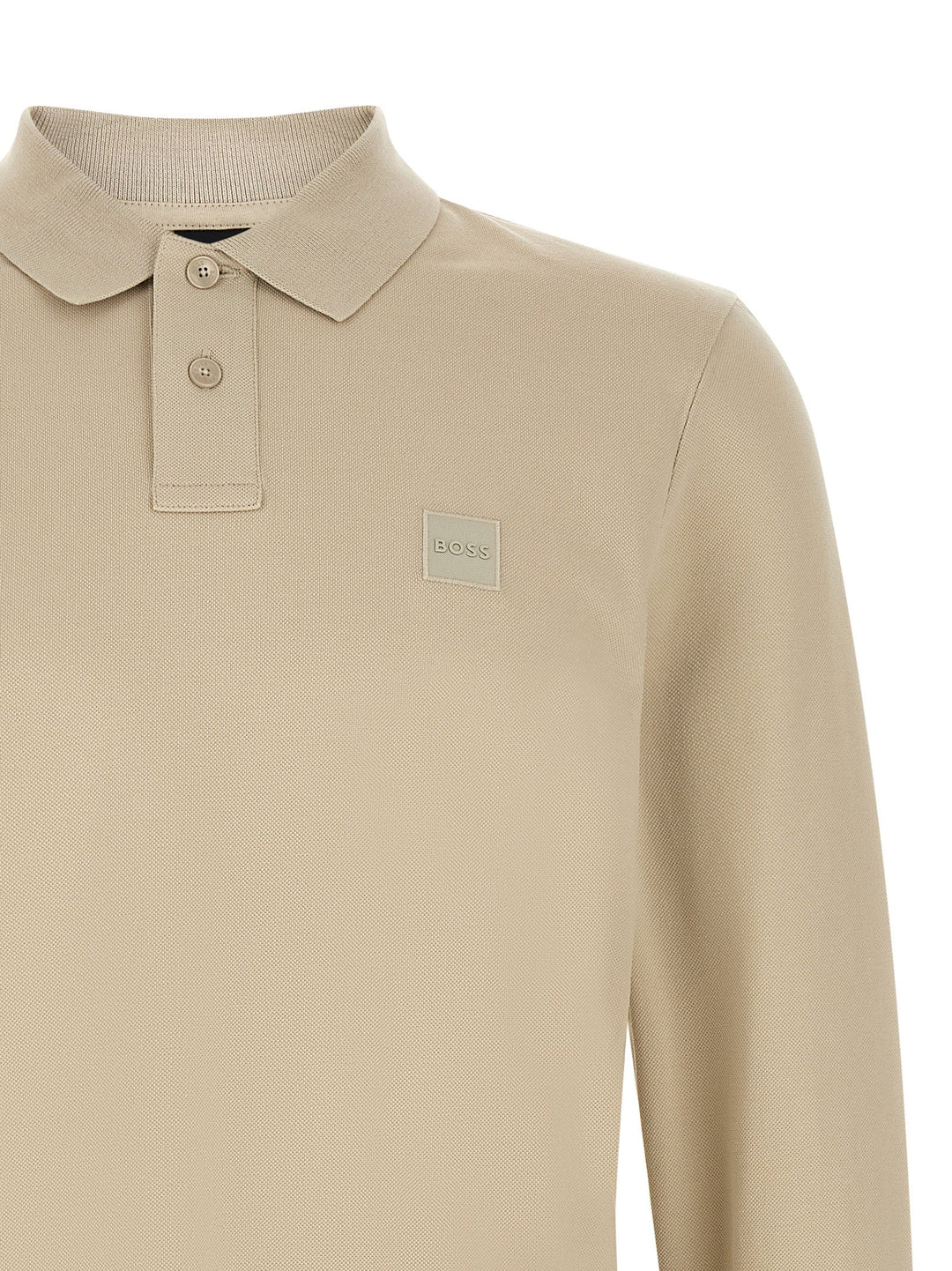 Hugo Boss Beige Cotton Polo Shirt