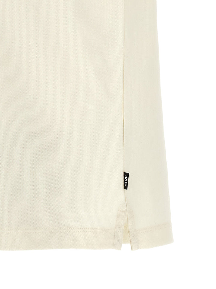 Hugo Boss Beige Cotton Polo Shirt