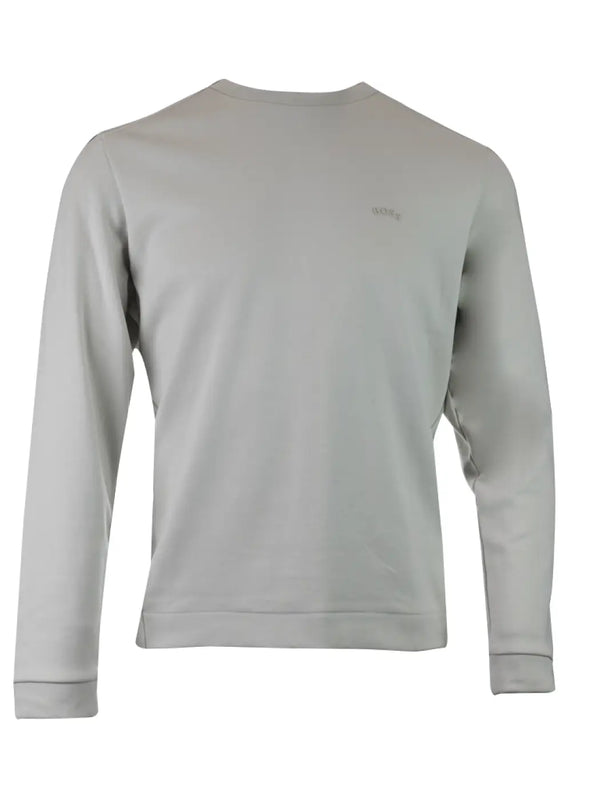 Hugo Boss Beige Cotton Round Neck Sweatshirt