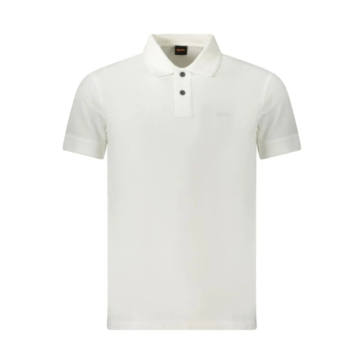 Hugo Boss Bianco Cotton Men Polo