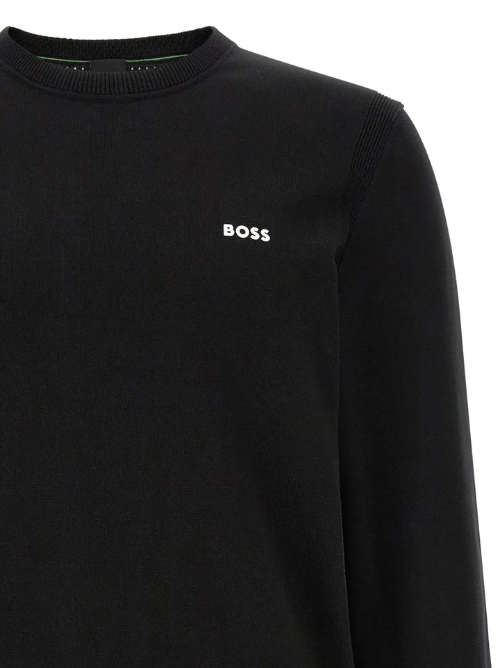 Hugo Boss Black Cotton Cardigan