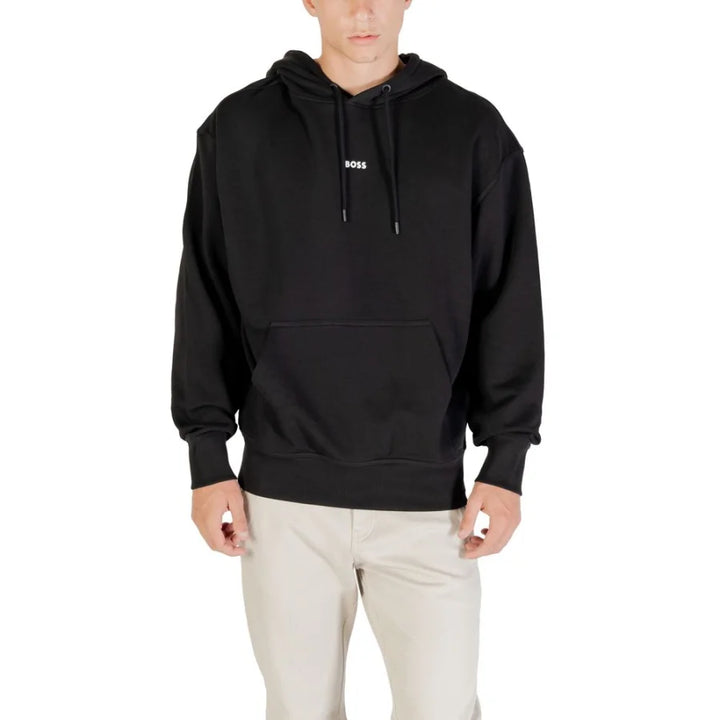 Hugo Boss Black Cotton Hoodie