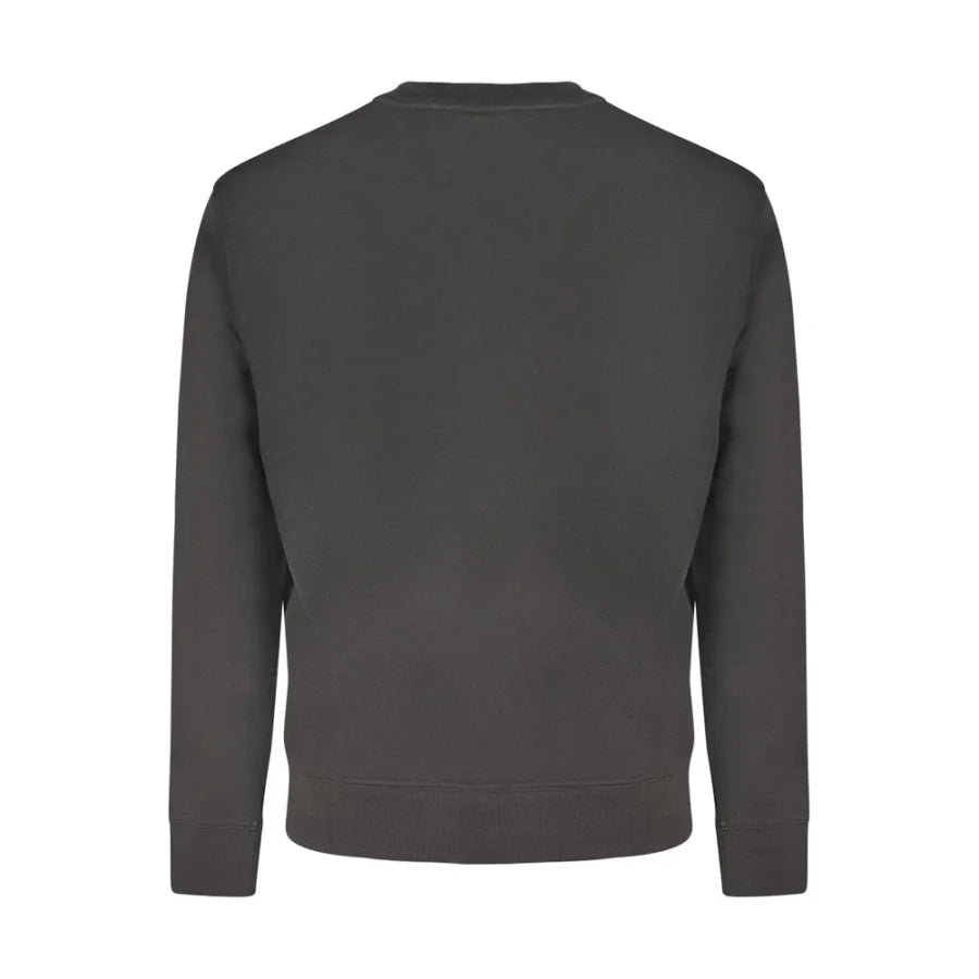 Hugo Boss Black Cotton Men Sweatshirt