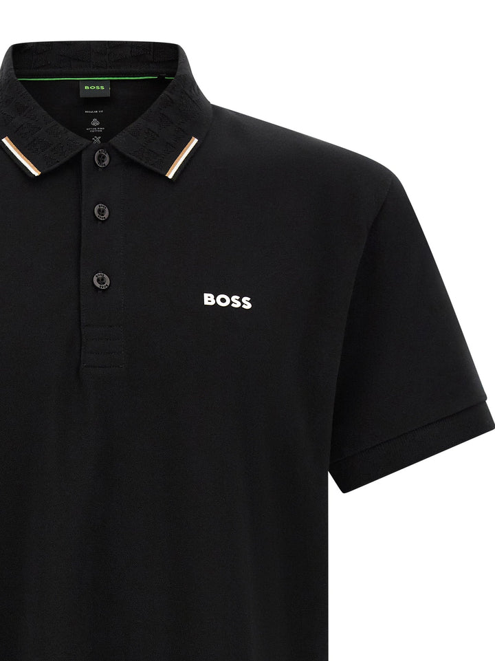 Hugo Boss Black Cotton Polo Shirt