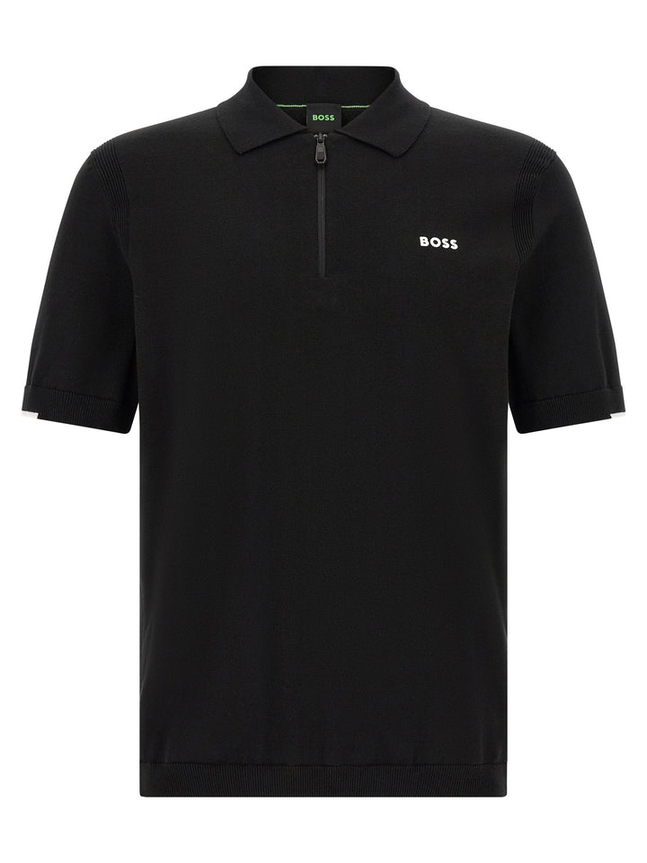 Hugo Boss Black Cotton Polo Shirt