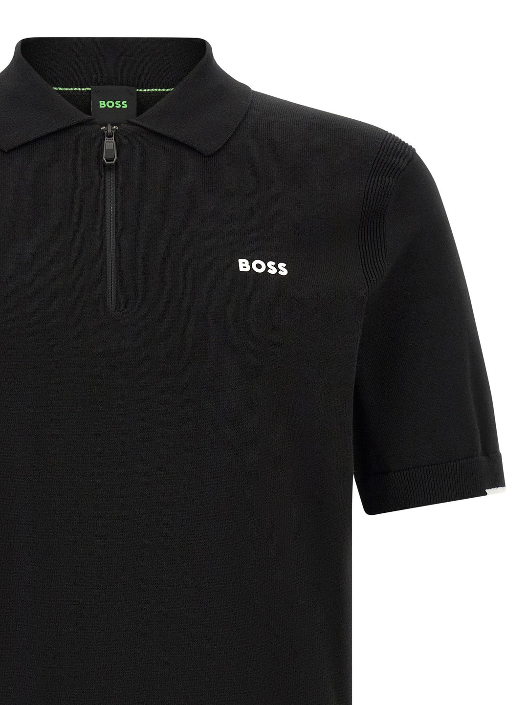 Hugo Boss Black Cotton Polo Shirt
