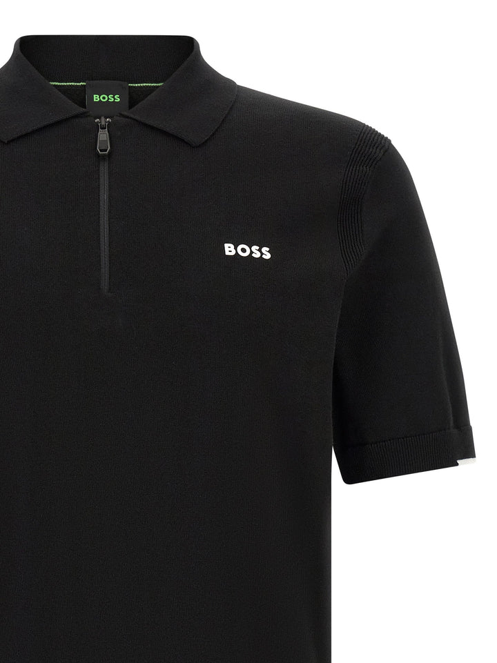 Hugo Boss Black Cotton Polo Shirt