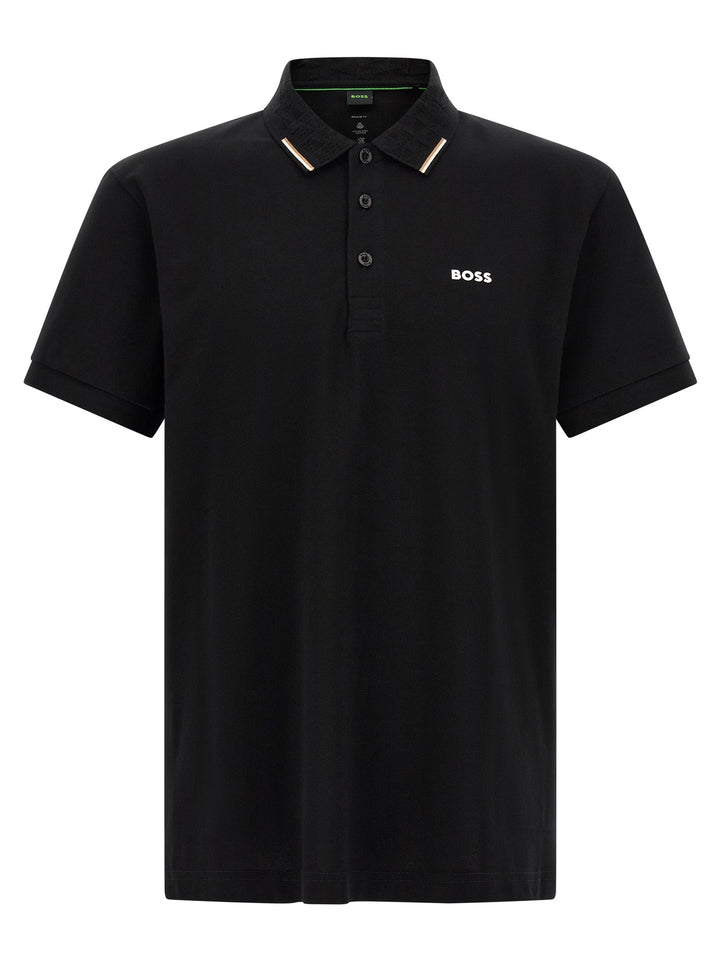 Hugo Boss Black Cotton Polo Shirt