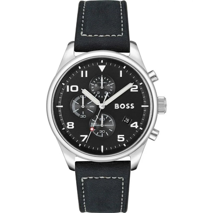 Hugo Boss Black Leather Dress Watch
