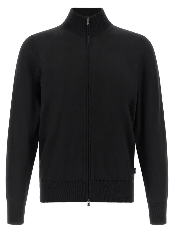 Hugo Boss Black Virgin Wool Cardigan
