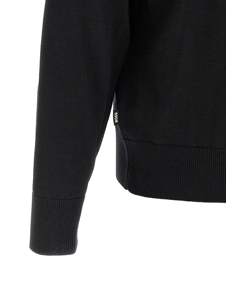 Hugo Boss Black Virgin Wool Cardigan