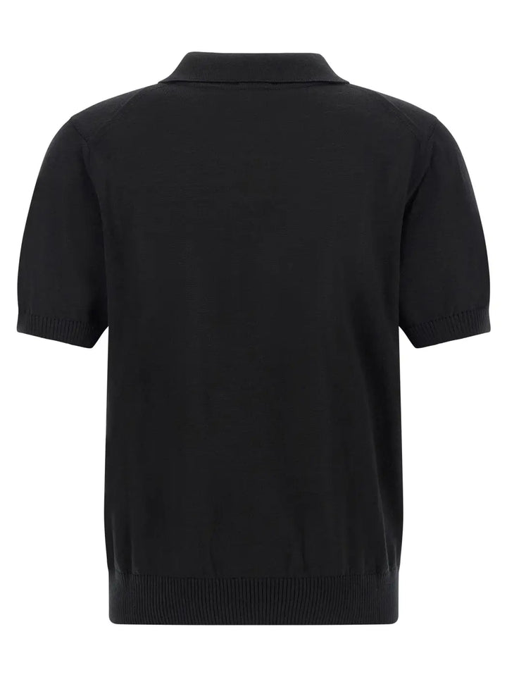 Hugo Boss Black Virgin Wool Polo Shirt