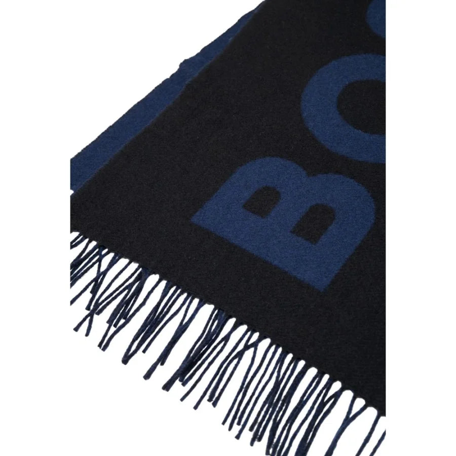 Hugo Boss Black Wool Scarf