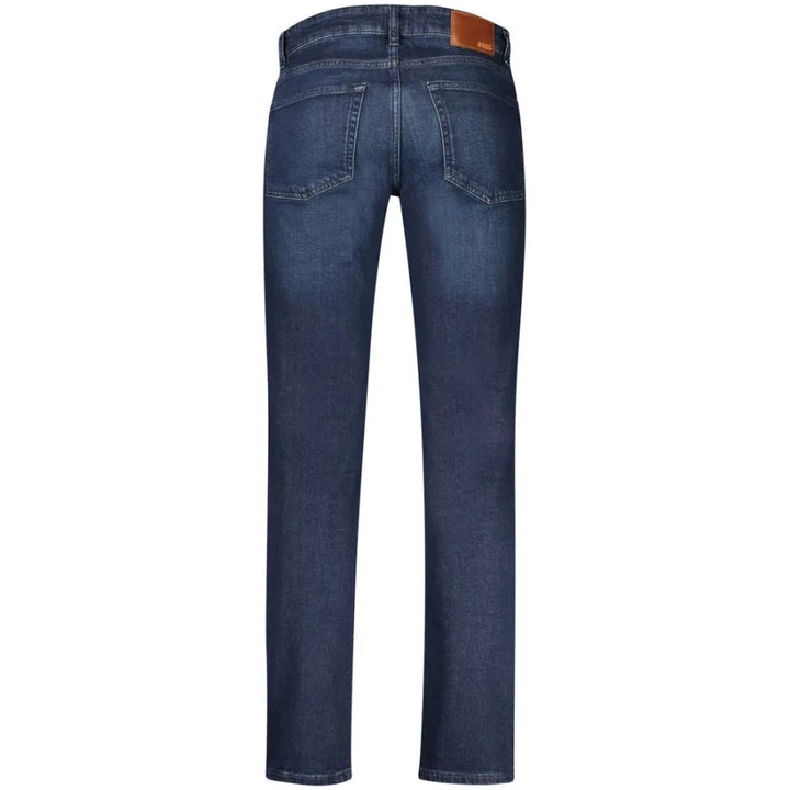 Hugo Boss Blu Cotton Men Jeans