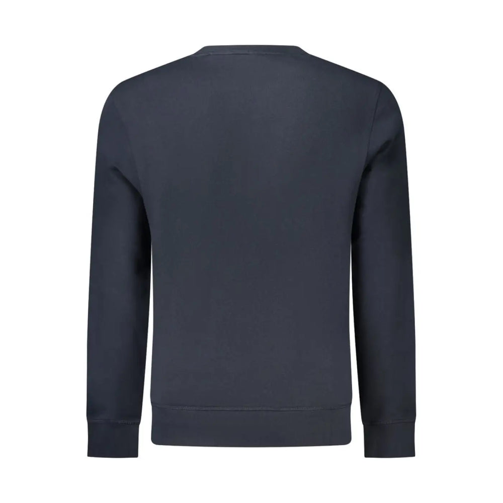 Hugo Boss Blu Cotton Men Sweatshirt