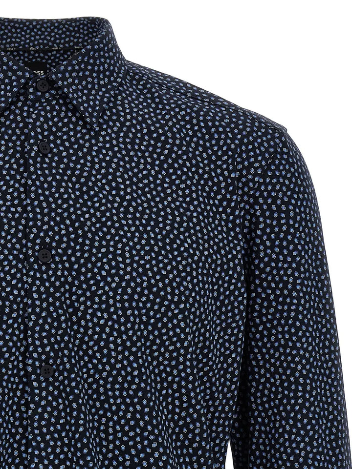 Hugo Boss Blue Cotton Blouse