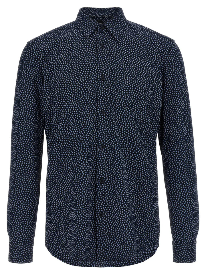 Hugo Boss Blue Cotton Blouse