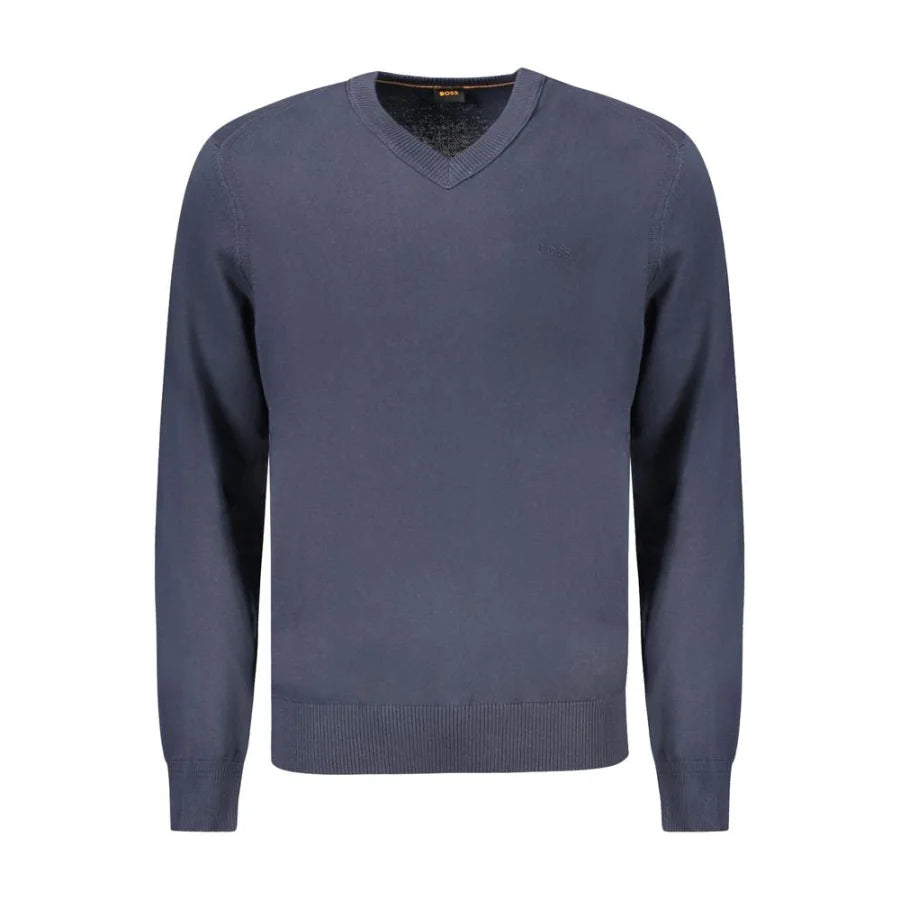 Hugo Boss Blue Cotton Men’s Long-Sleeved T-Shirt
