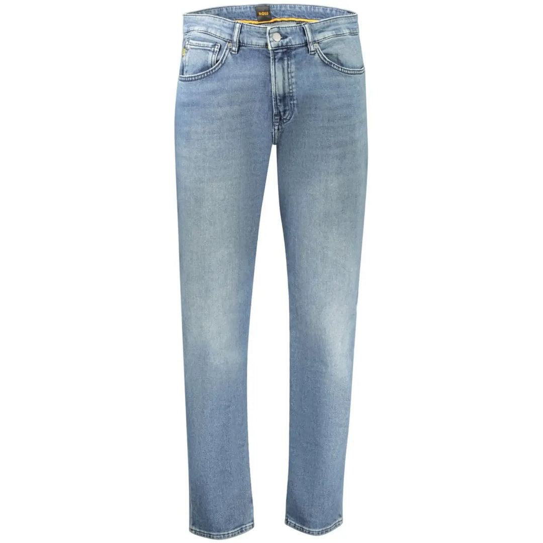 Hugo Boss Blue Cotton Men’s Regular-fit Jeans