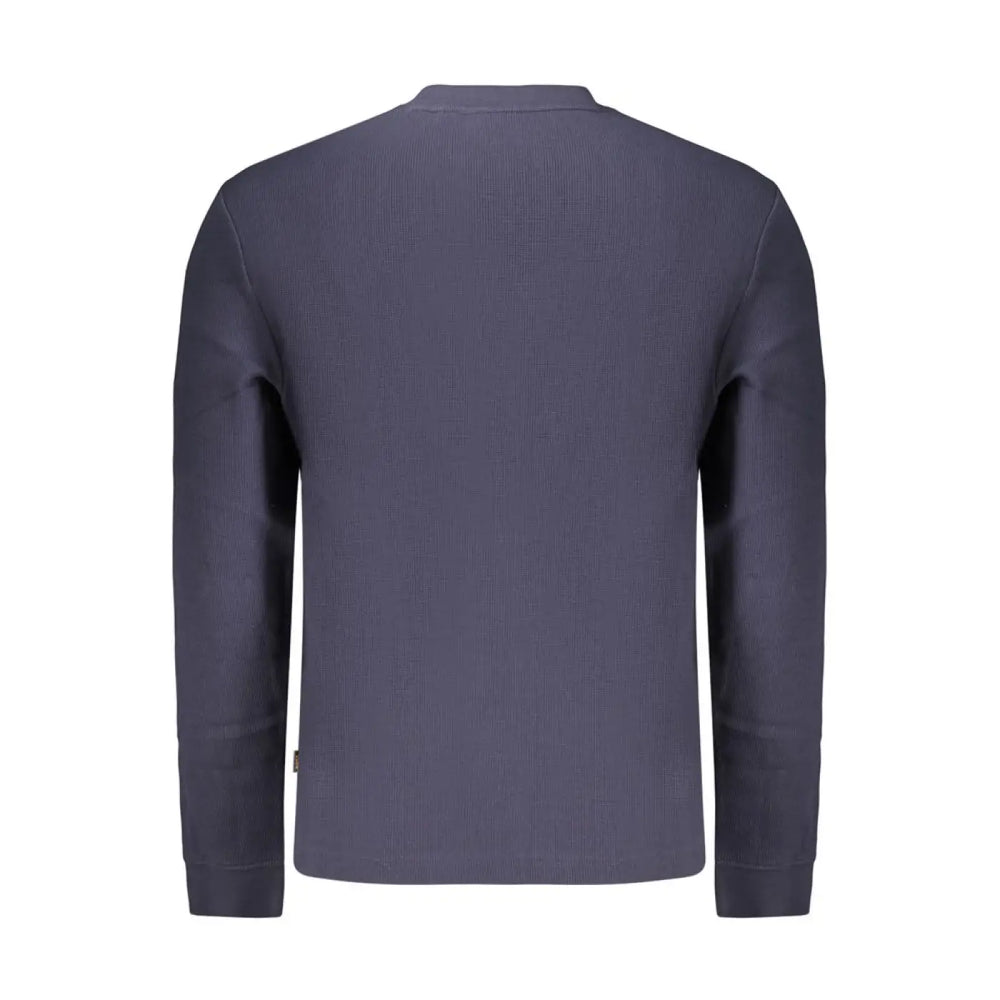 Hugo Boss Blue Cotton Mens Shirt