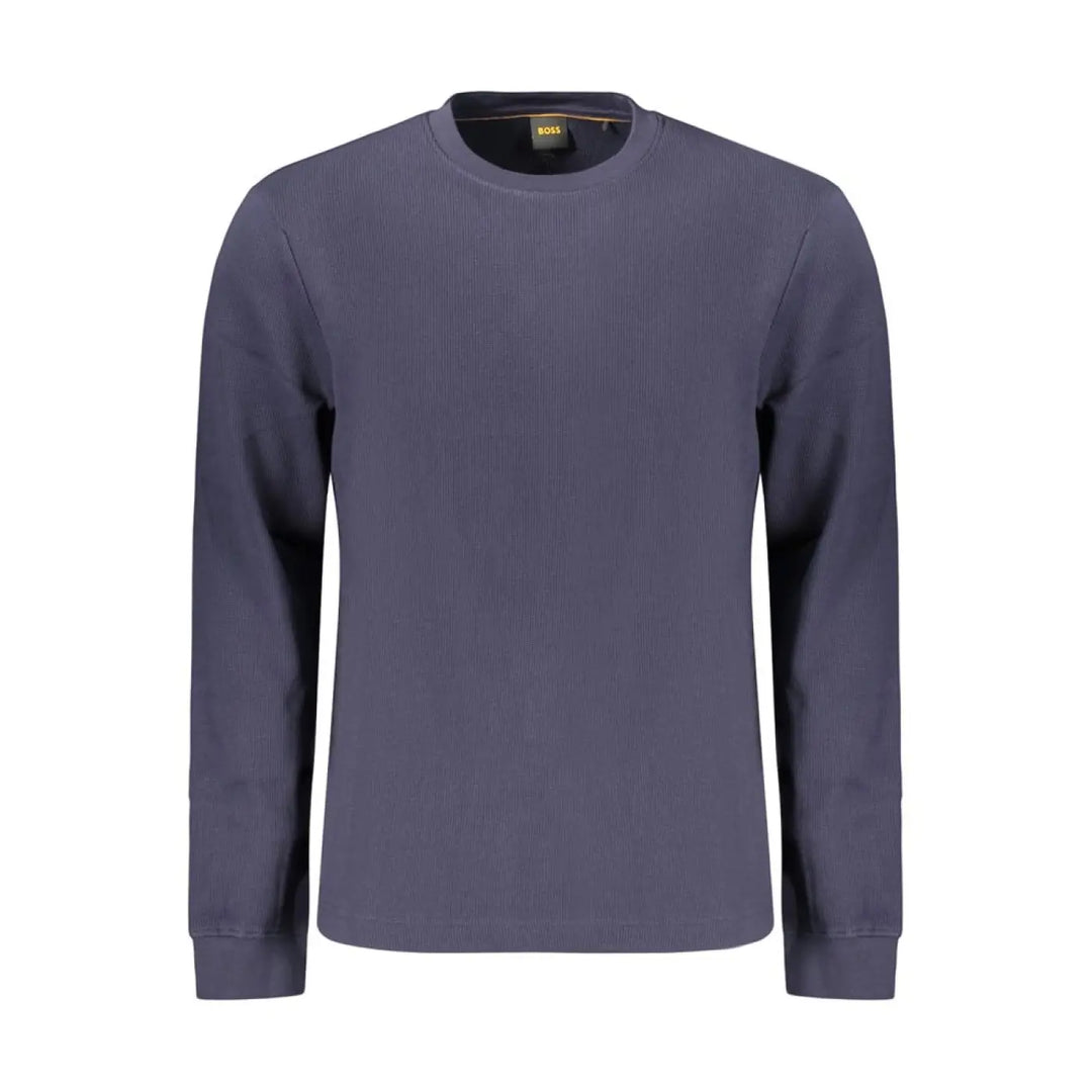 Hugo Boss Blue Cotton Mens Shirt
