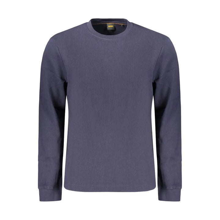 Hugo Boss Blue Cotton Mens Shirt
