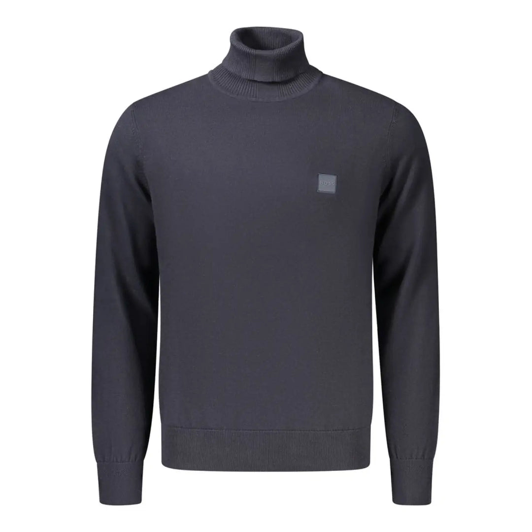 Hugo Boss Blue Cotton Men’s Sweater