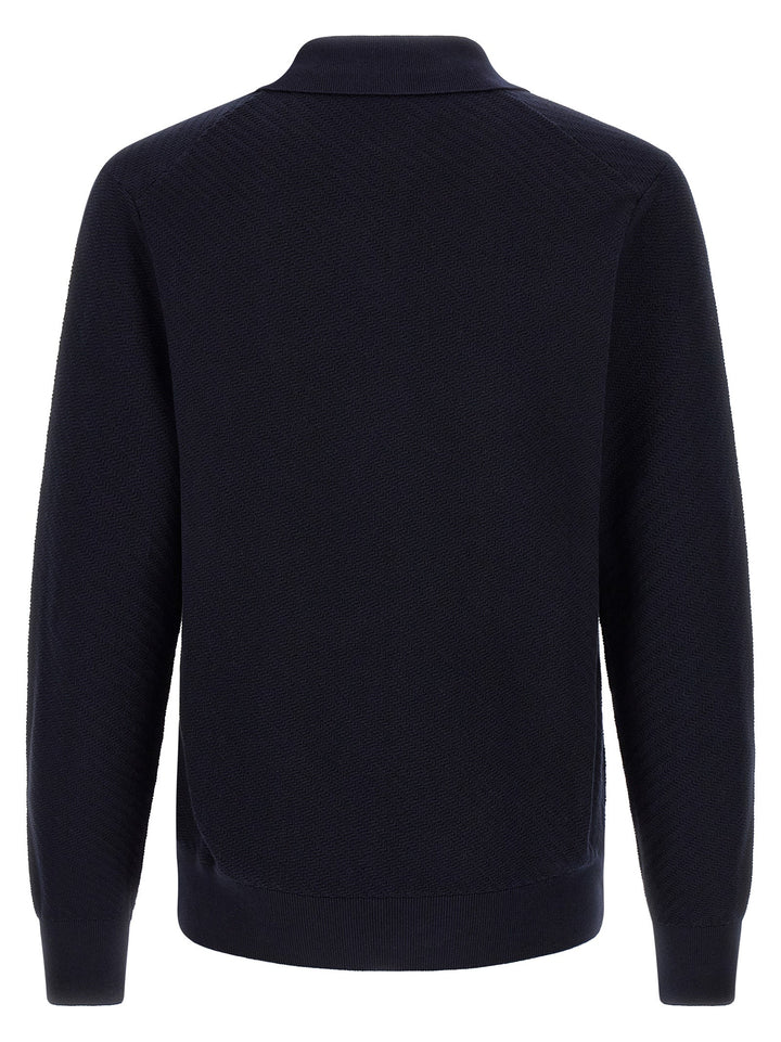Hugo Boss Blue Cotton Polo Shirt