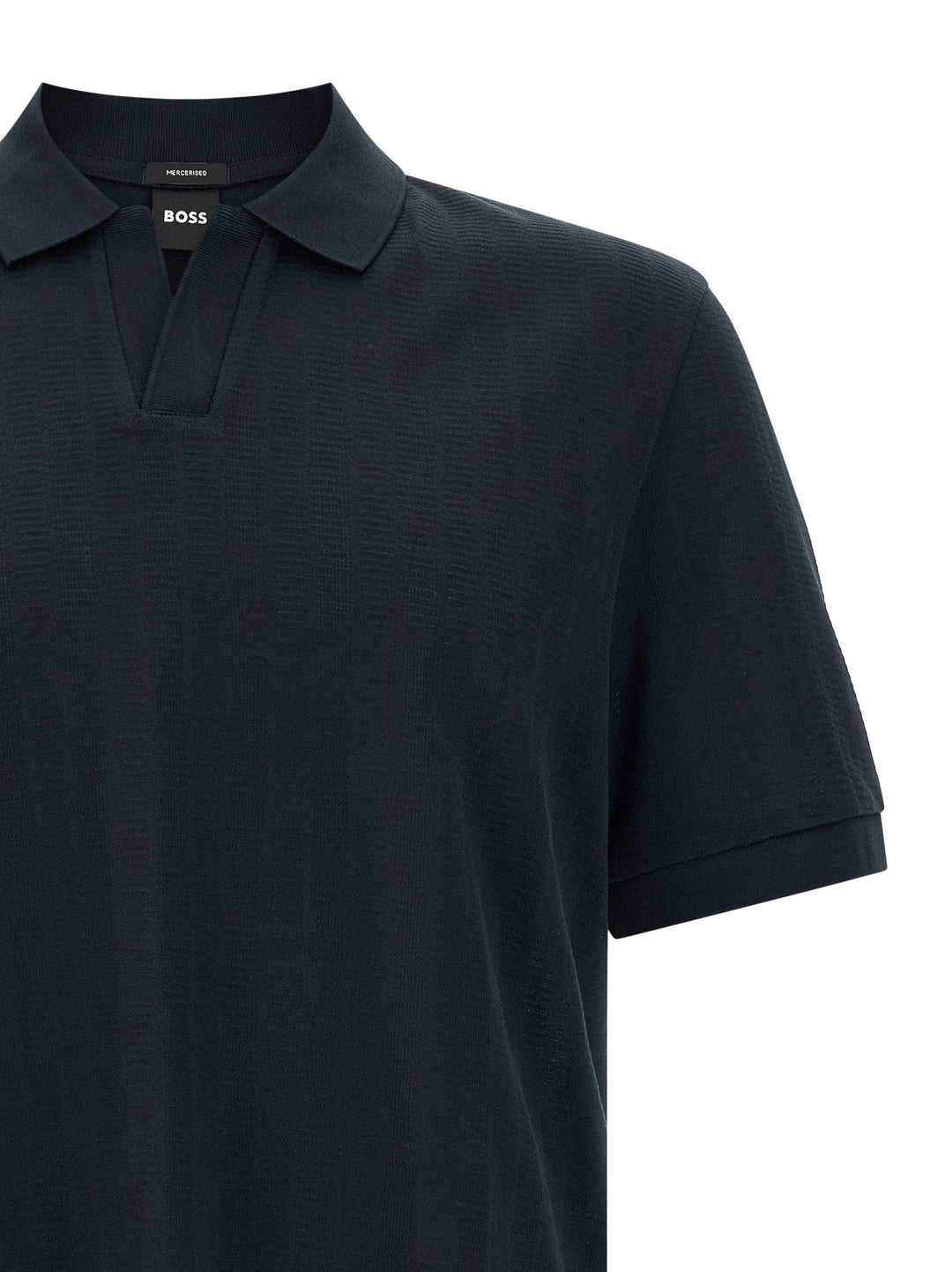Hugo Boss Blue Cotton Polo Shirt