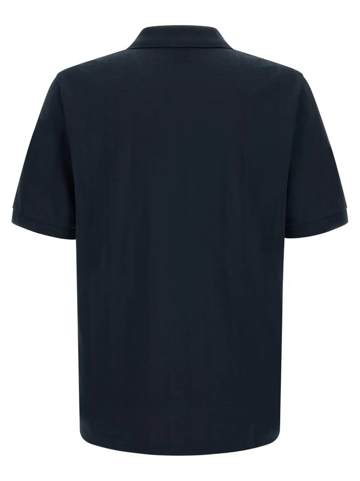 Hugo Boss Blue Cotton Polo Shirt