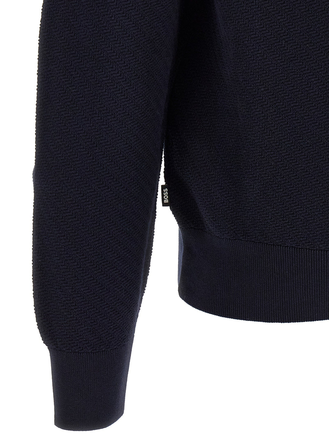 Hugo Boss Blue Cotton Polo Shirt