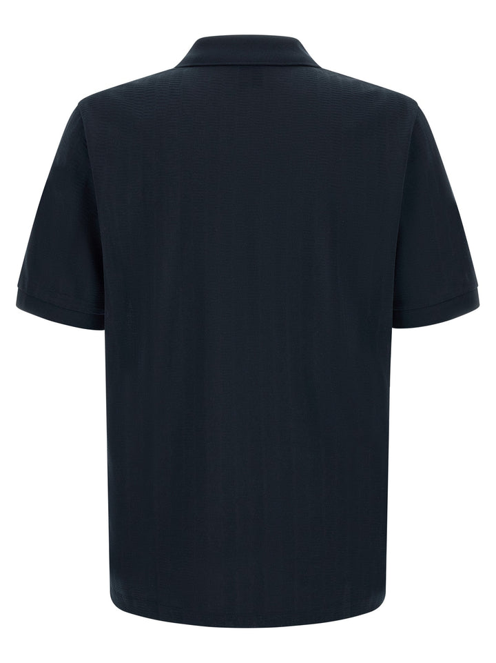 Hugo Boss Blue Cotton Polo Shirt