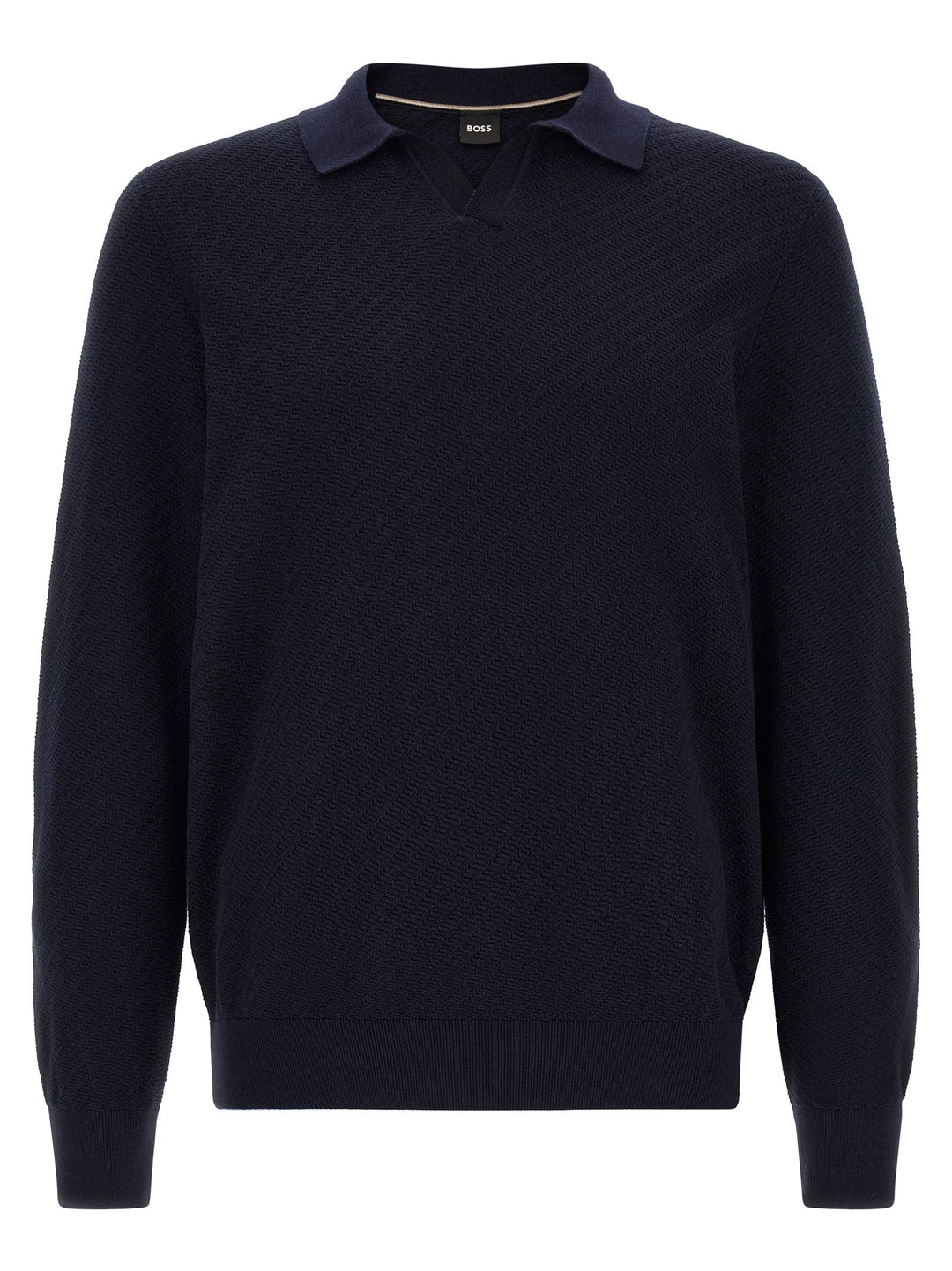 Hugo Boss Blue Cotton Polo Shirt