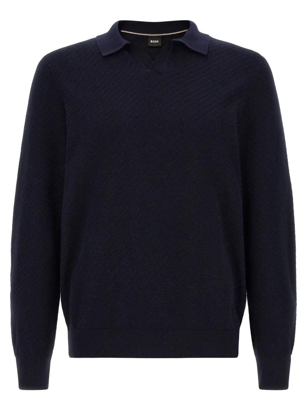 Hugo Boss Blue Cotton Polo Shirt