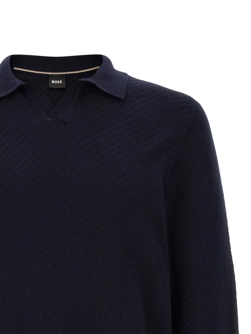 Hugo Boss Blue Cotton Polo Shirt