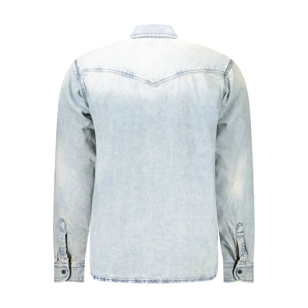 Hugo Boss Blue Cotton Shirt