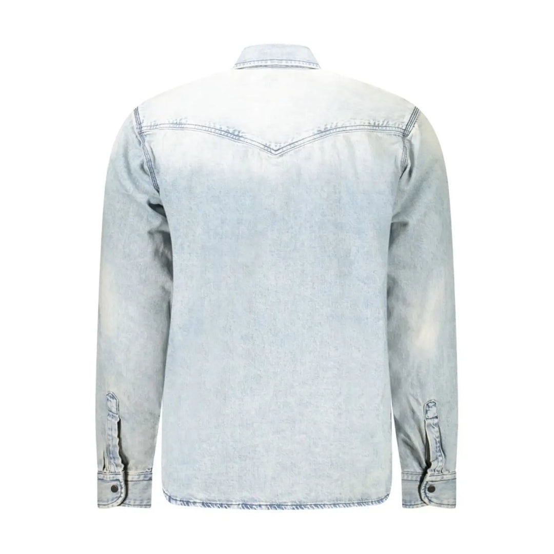 Hugo Boss Blue Cotton Shirt