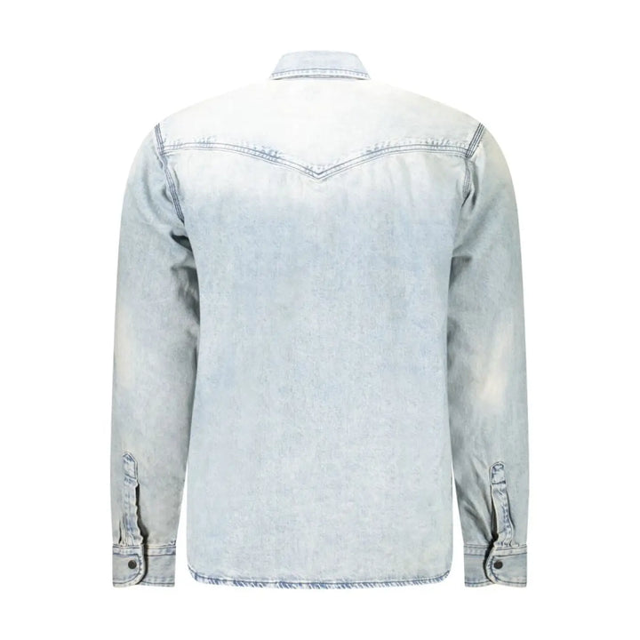 Hugo Boss Blue Cotton Shirt