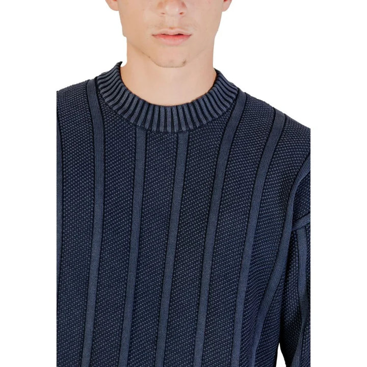Hugo Boss Blue Cotton Sweatshirt
