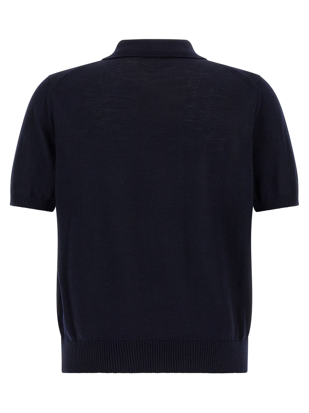Hugo Boss Blue Virgin Wool Polo Shirt