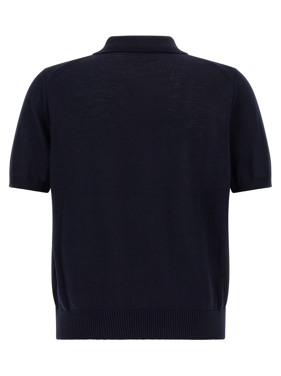Hugo Boss Blue Virgin Wool Polo Shirt