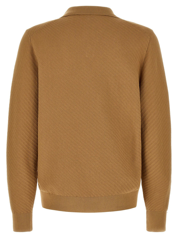 Hugo Boss Brown Cotton Polo Shirt