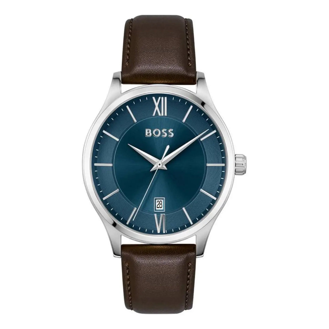 Hugo Boss Brown Leather Dress Watch