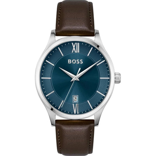 Hugo Boss Brown Leather Dress Watch